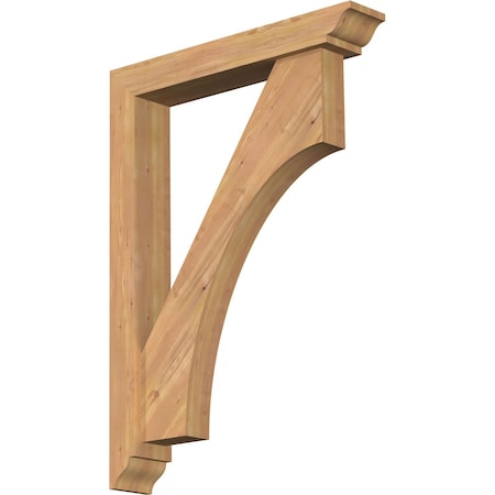 Ekena Millwork Westlake Traditional Smooth Bracket w/ Offset Brace, Western Red Cedar, 5 1/2"W x 32"D x 44"H BKT0604X32X44WTL01SWR